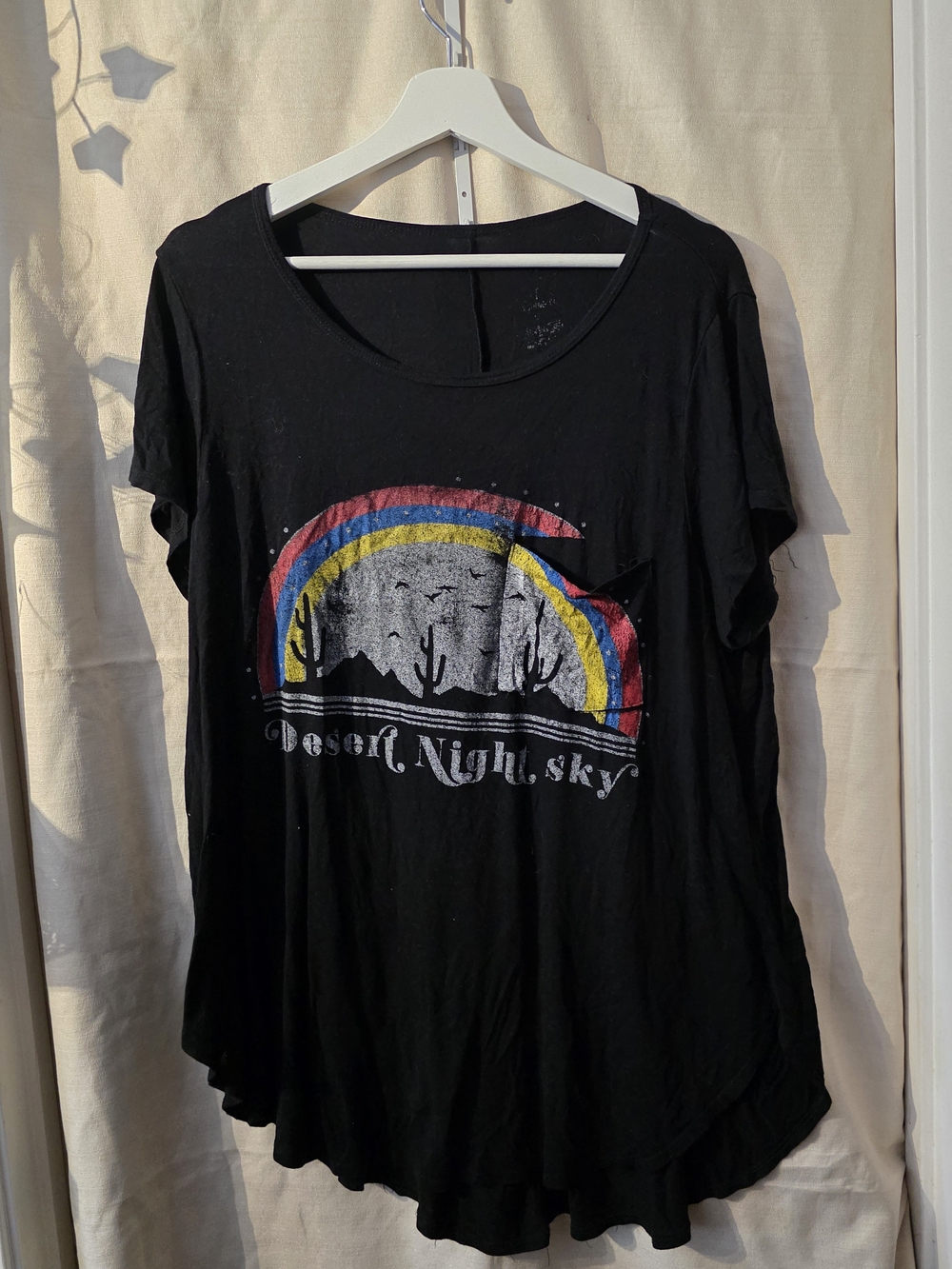 Desert Night Sky Graphic Tee - Black